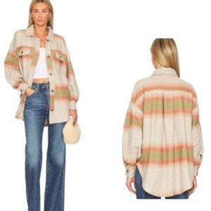 Free People Printed Ruby Jacket in Marzipan Combo NWT SZ SMALL